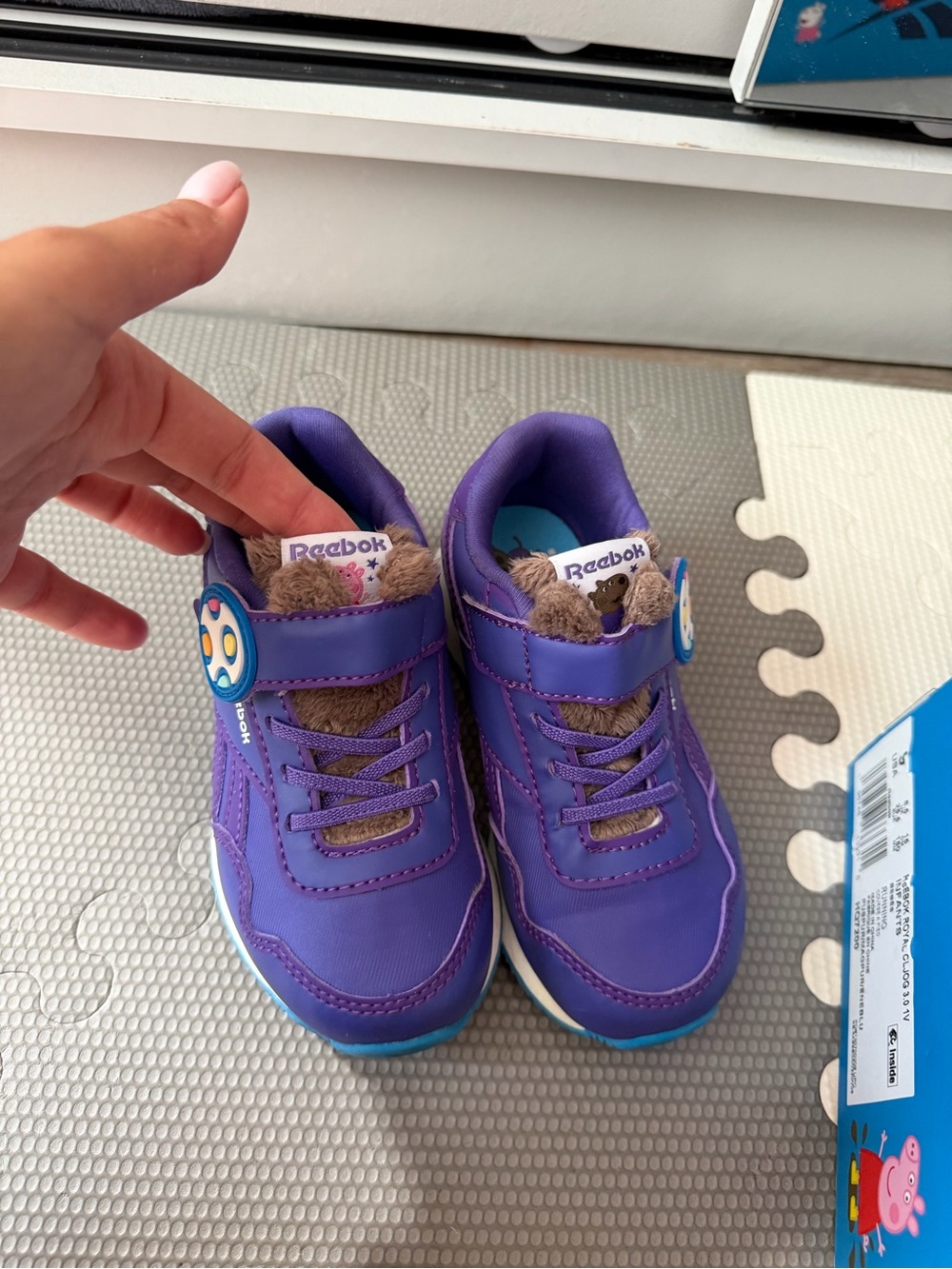 Reebok Kids' Purple Peppa pig Athletic Sneakers